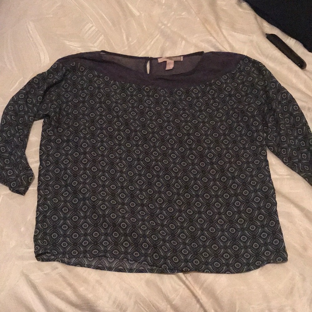 Forever 21 blue and green shirt